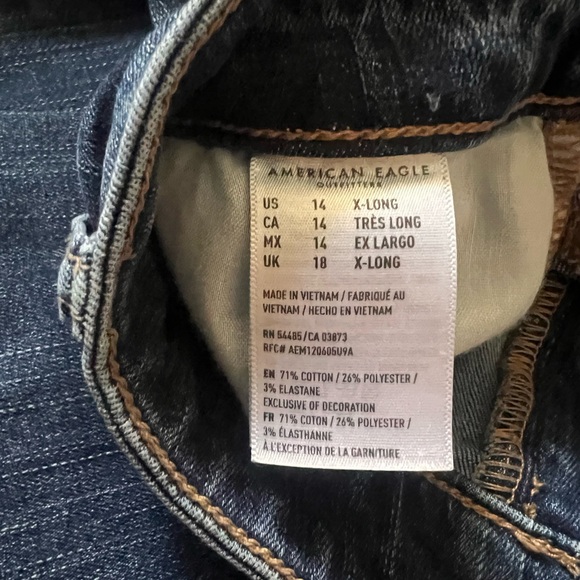 American eagle women’s 14 x-long skinny jeans - Picture 3 of 4